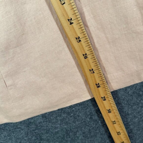 J Jill Womens Love Linen Blazer Sz 4X Seashell Pink Blush Vacation Resort NWT - Picture 9 of 12